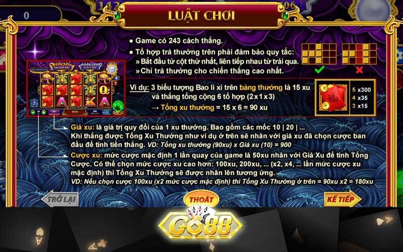 Luật chơi game tại Go88